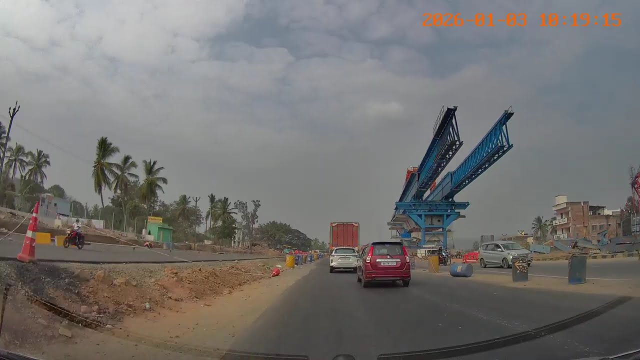 Salem – Thoppur Section – NH44, Tamil Nadu (WIP - elevated highway on Thoppur ghat section)