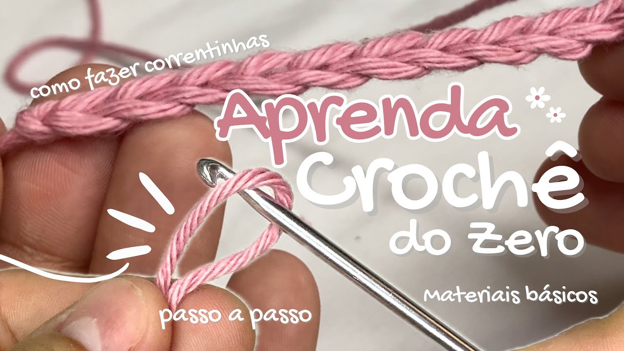 CROCHÊ PARA INICIANTES 2025 ✨ como fazer correntinhas de crochê | aprenda crochê do zero