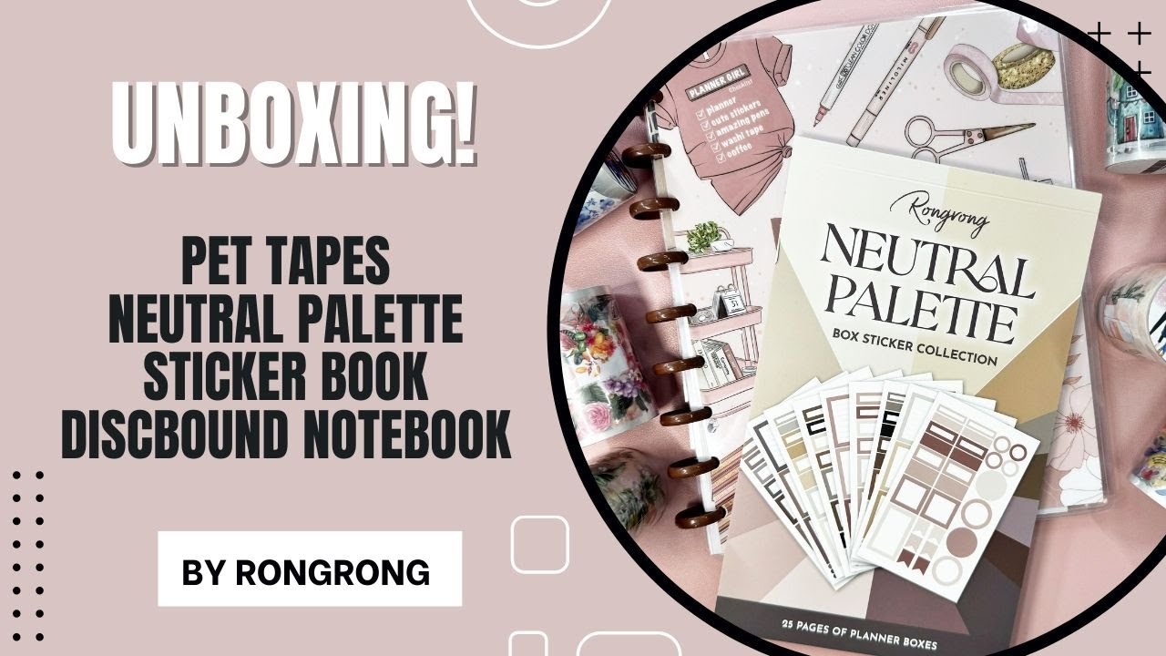 NEW! Sticker Book, Notebook, & PET Tape from @rongrongdevoeillustration