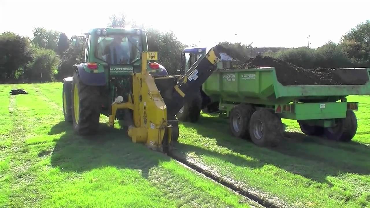 Wizz Wheel Trencher in action