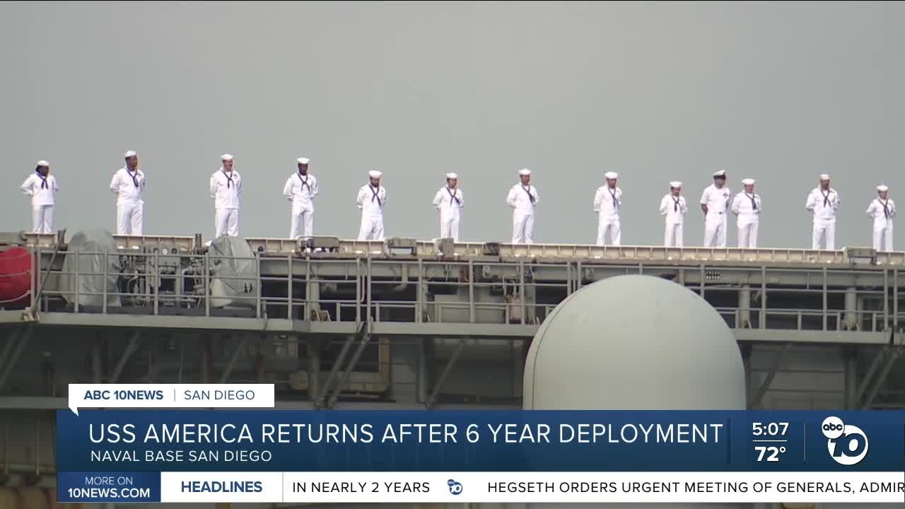 USS America returns after 6-year deployment