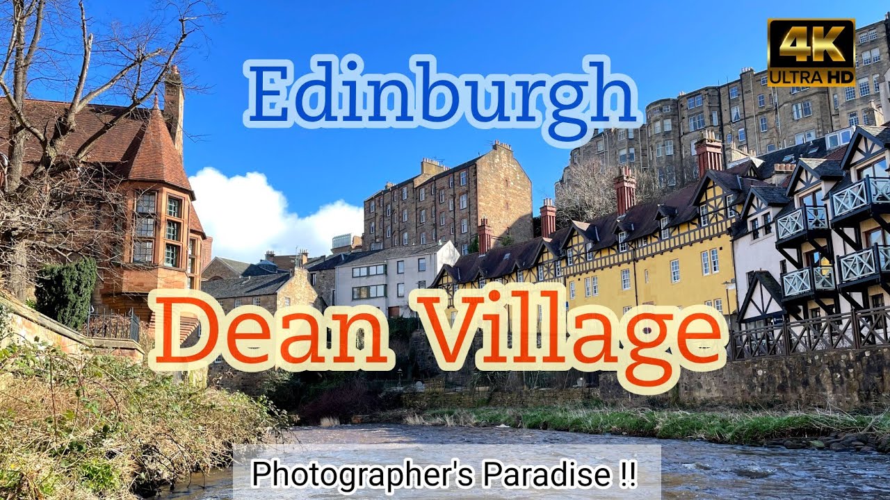 4K Edinburgh Walk - Dean Village | Scotland Travel
