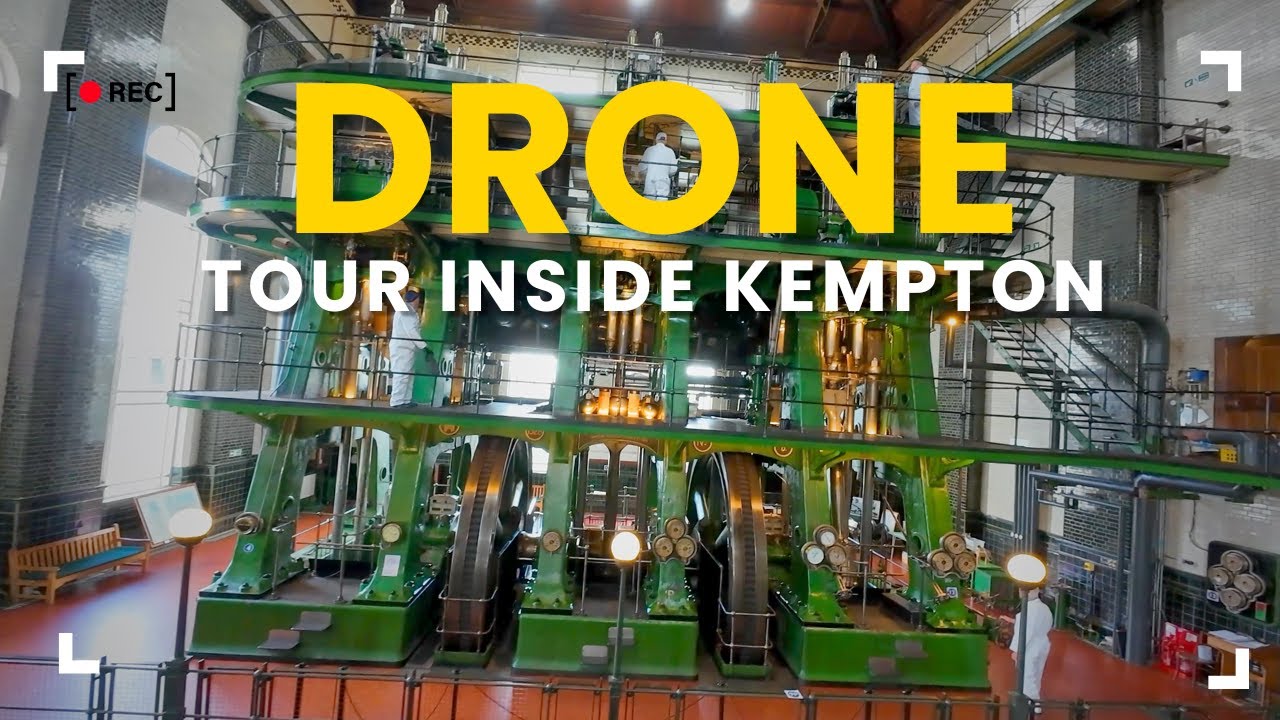 Epic Drone Tour of Kempton Steam Museum &mdash; Triple-Expansion Steam Engine