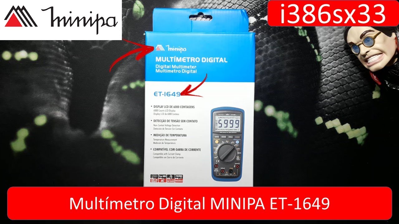Mult&iacute;metro Digital MINIPA ET 1649 (Unit-T UT139C)