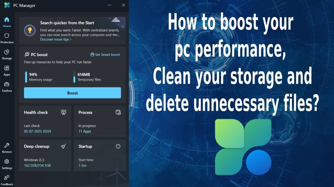 How to boost your pc performance? How to clean your storage and delete unnecessary files? #boost