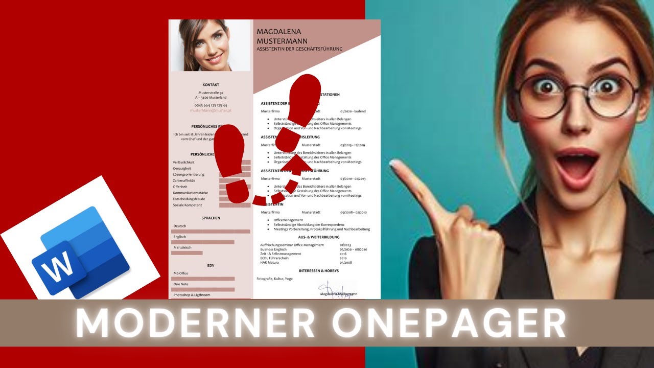 Flexibler und moderner Lebenslauf in Word ganz easy! ❇️ #diebusinesscoach