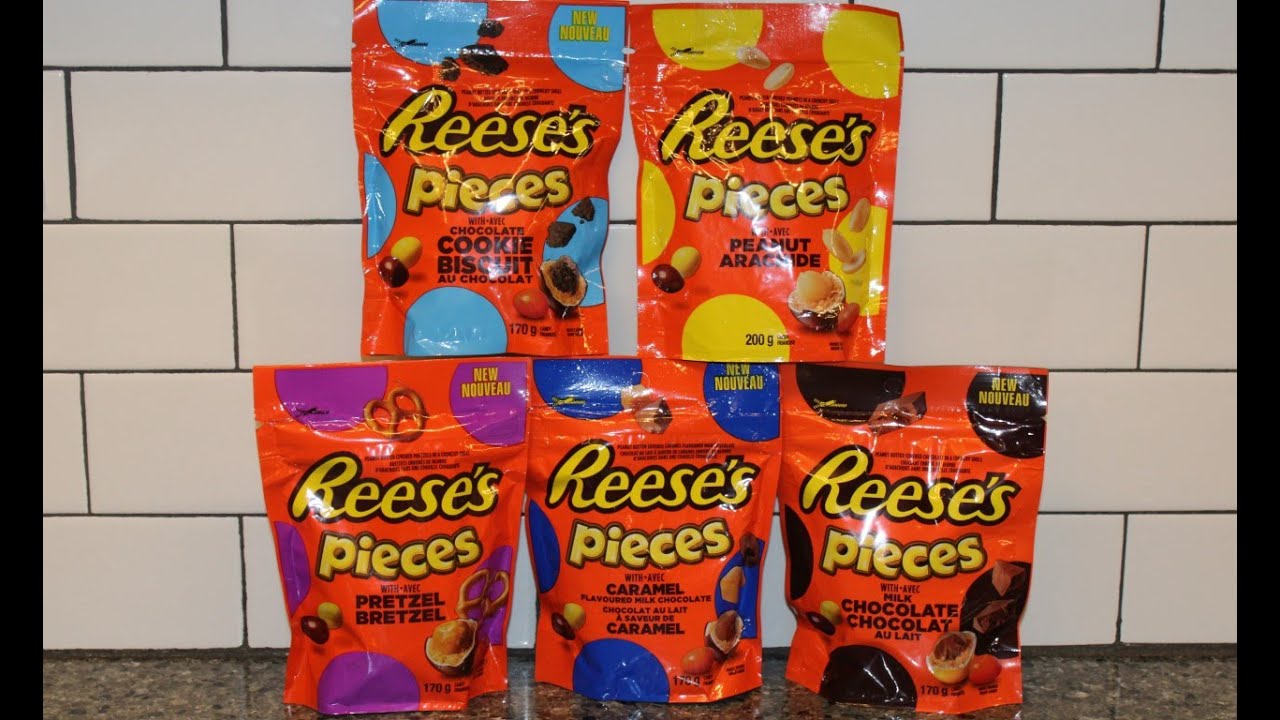 Reese’s Pieces with: Chocolate Cookie Biscuit, Peanut, Pretzel, Caramel, Milk Chocolate Review