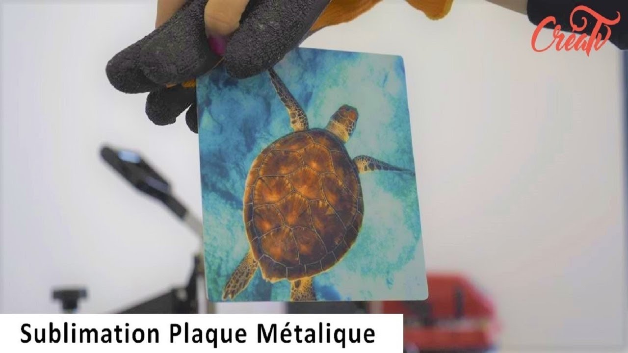 Créa'TV Sublimation - Personnaliser une plaque métal en Chromaluxe