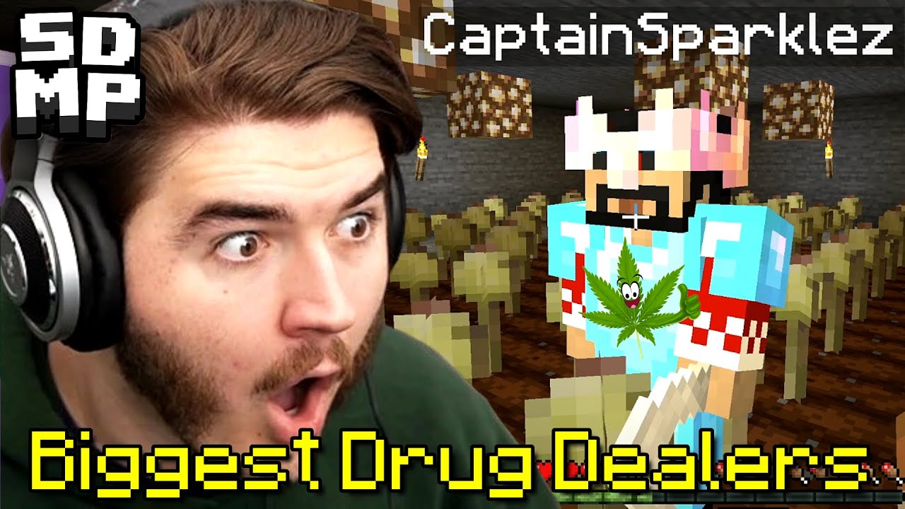 Jschlatt Busts The Biggest Drug Dealers on SDMP Minecraft with CaptainSparklez (Schlatt)