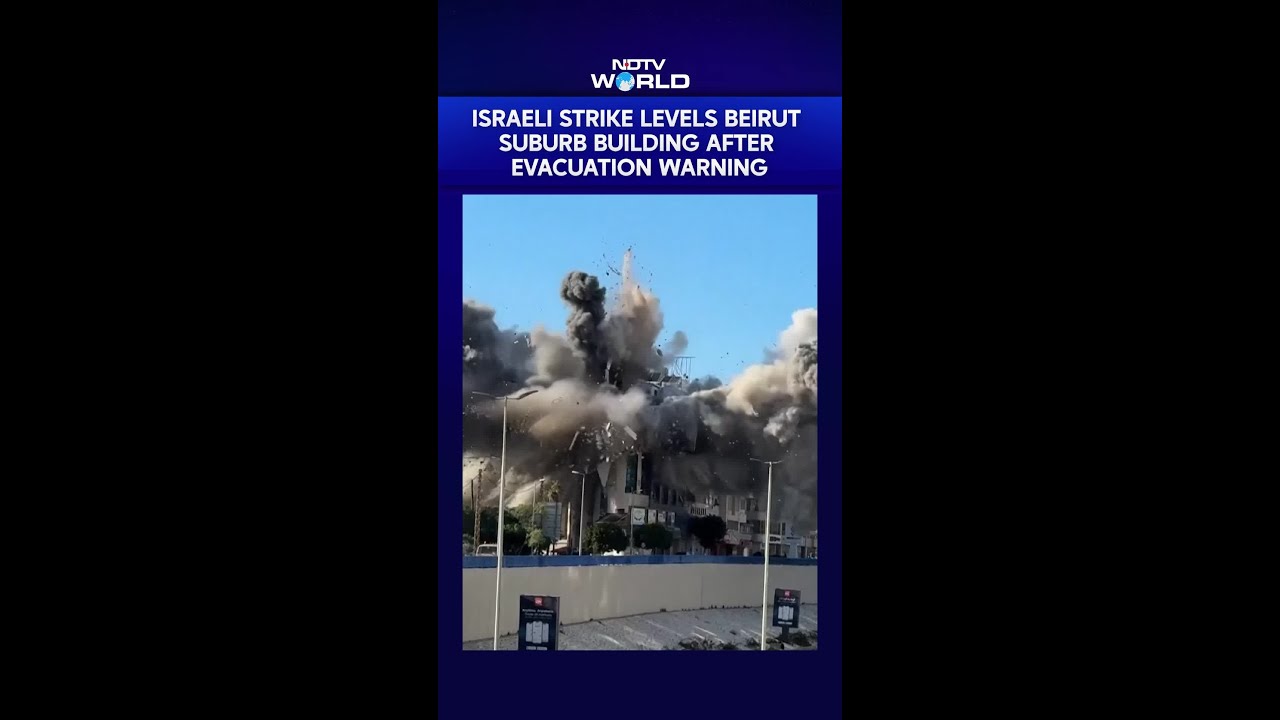 Israeli Strike Levels Beirut Suburb Building After Evacuation Warning