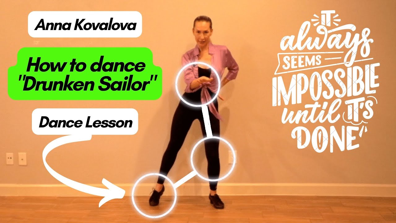 Anna Kovalova - Jive Drunken Sailor Lesson (Sailor Shuffle tutorial) | Ballroom Dance Lesson