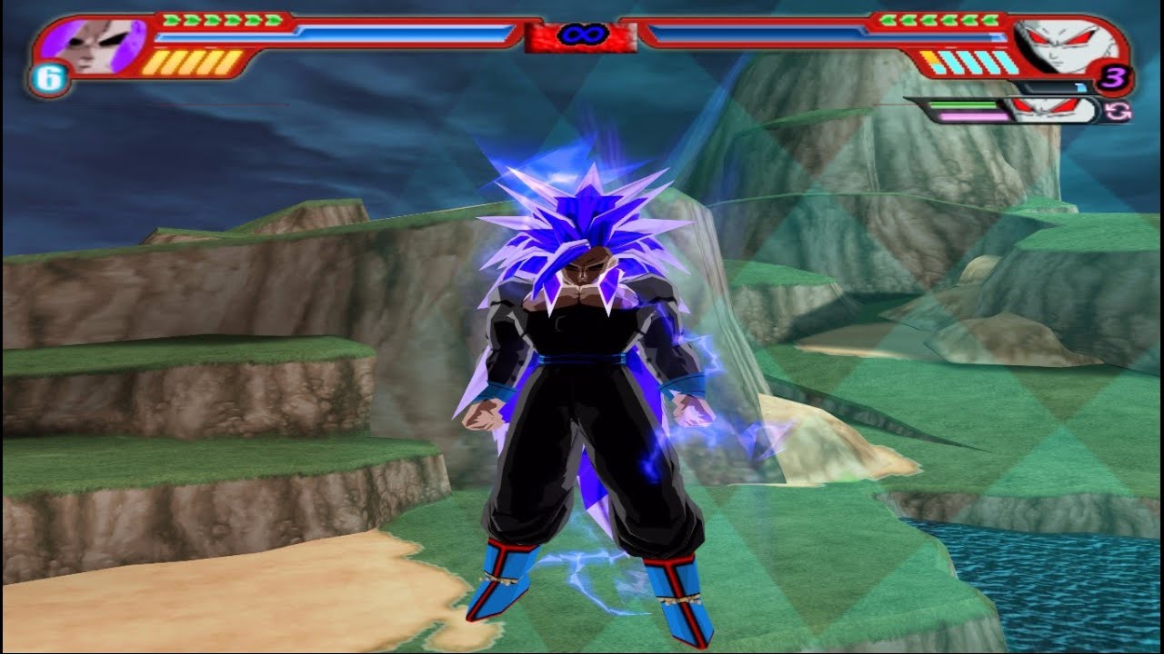 Dragon Ball Budokai Tenkaichi 3 AF V5 Final Gameplay -  Legendary Goku SSJ20000 Vs Team SSJ10 Evil