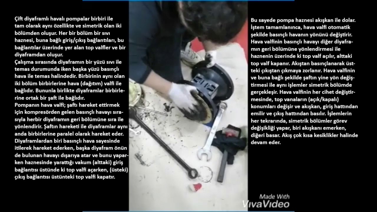 Wilden-Hava Tahrikli Çift Diyaframlı Pompa Bakım
