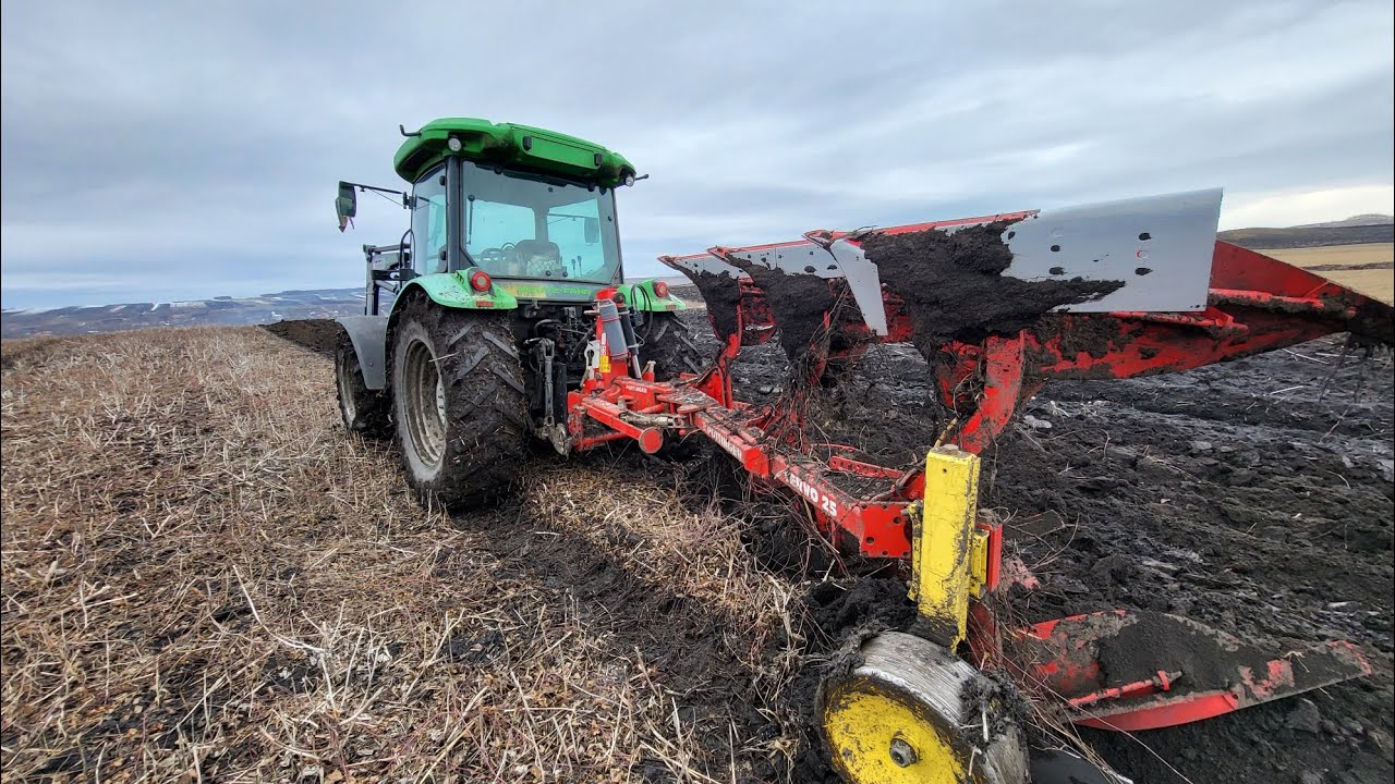 La arat cu tractorul mic,Deutz 5105 și plug Pottinger servo 25🧑‍🌾💯!