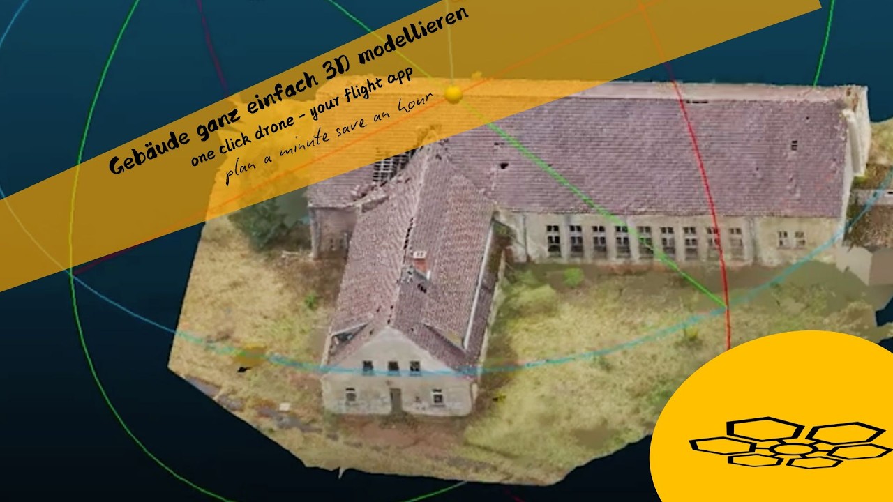 Erstellung eines 3D Modells mit Drohne und der One Click - Your Flight App