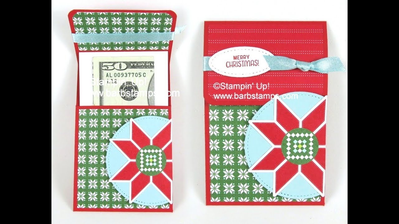 Gift Card, Treat, Cash Slider, Holder, Pouch Stampin' Up!