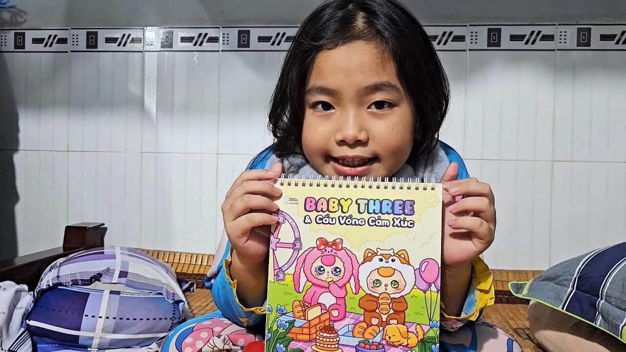 🖌️🎨👶 Muội tô màu Baby Three 😮❤️ Xí Muội Family Tập 407