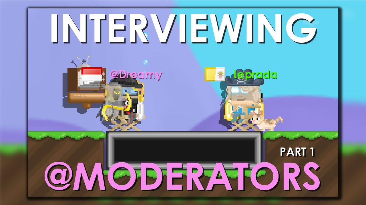 Interviewing A @Moderator! Part 1 | Oldschool Growtopia (Ep 1.)