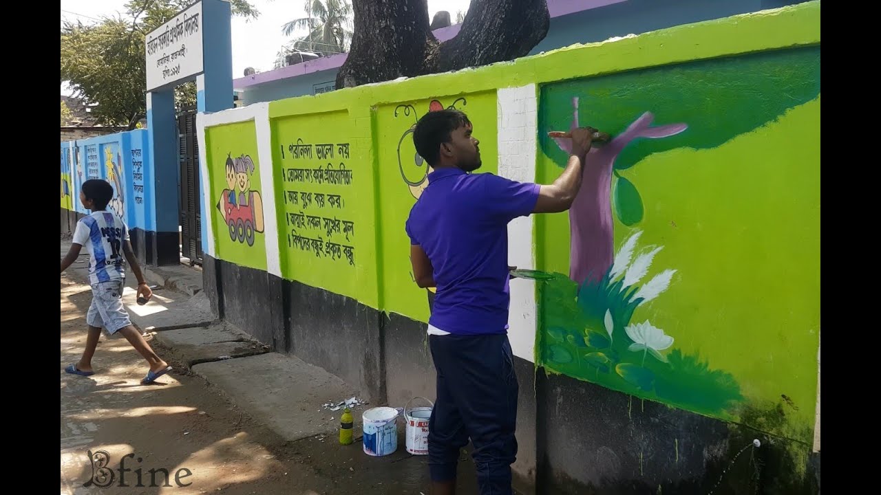 Wall Painting Ideas For Kids School 2019