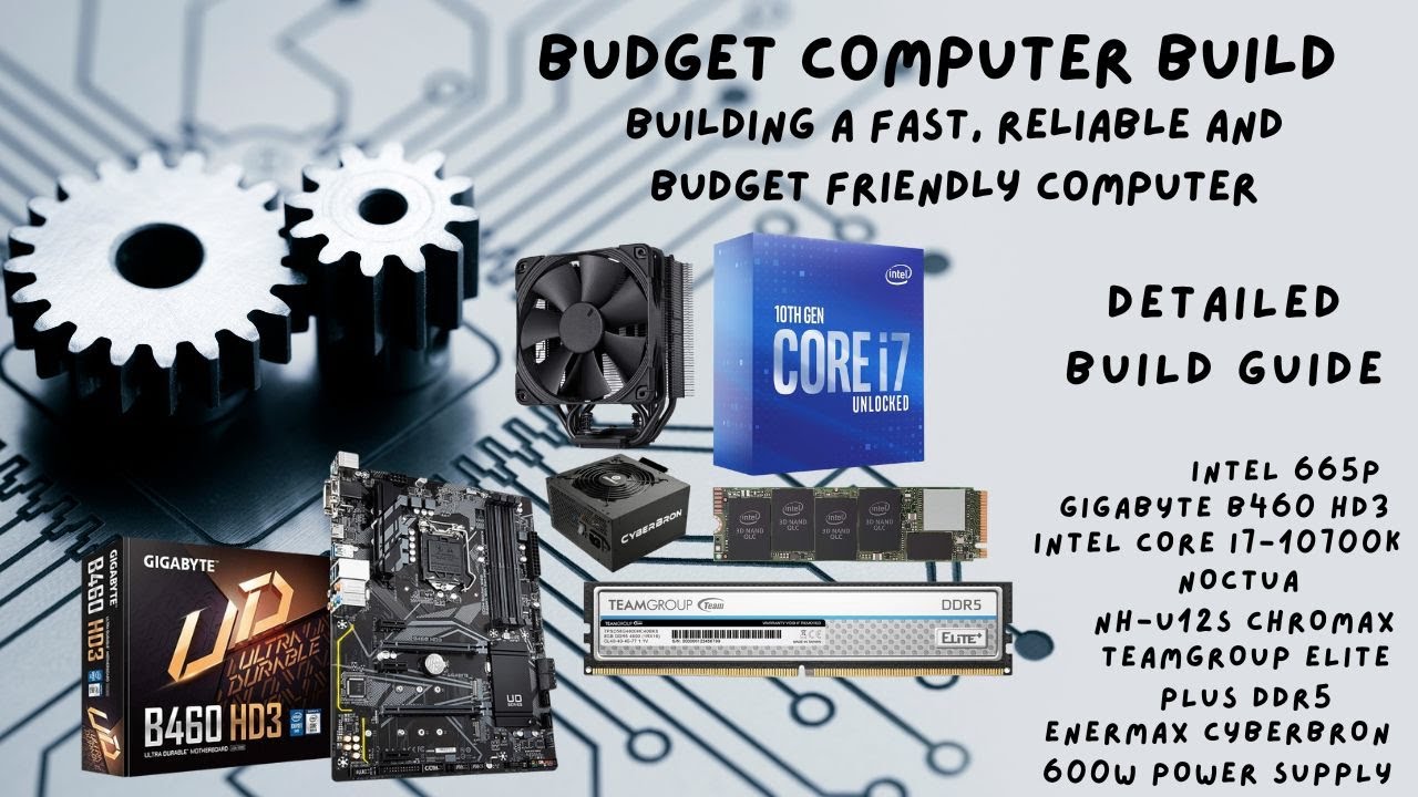 Budget friendly computer build. Super easy and affordable!