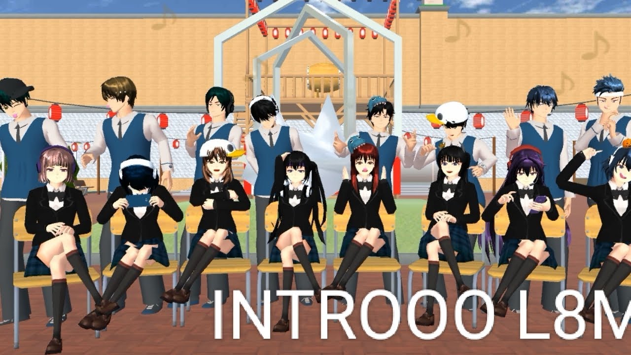 INTRO LOVE8MEMBER FULL ,, ||DRAMA SAKURA SCHOOL SIMULATOR||