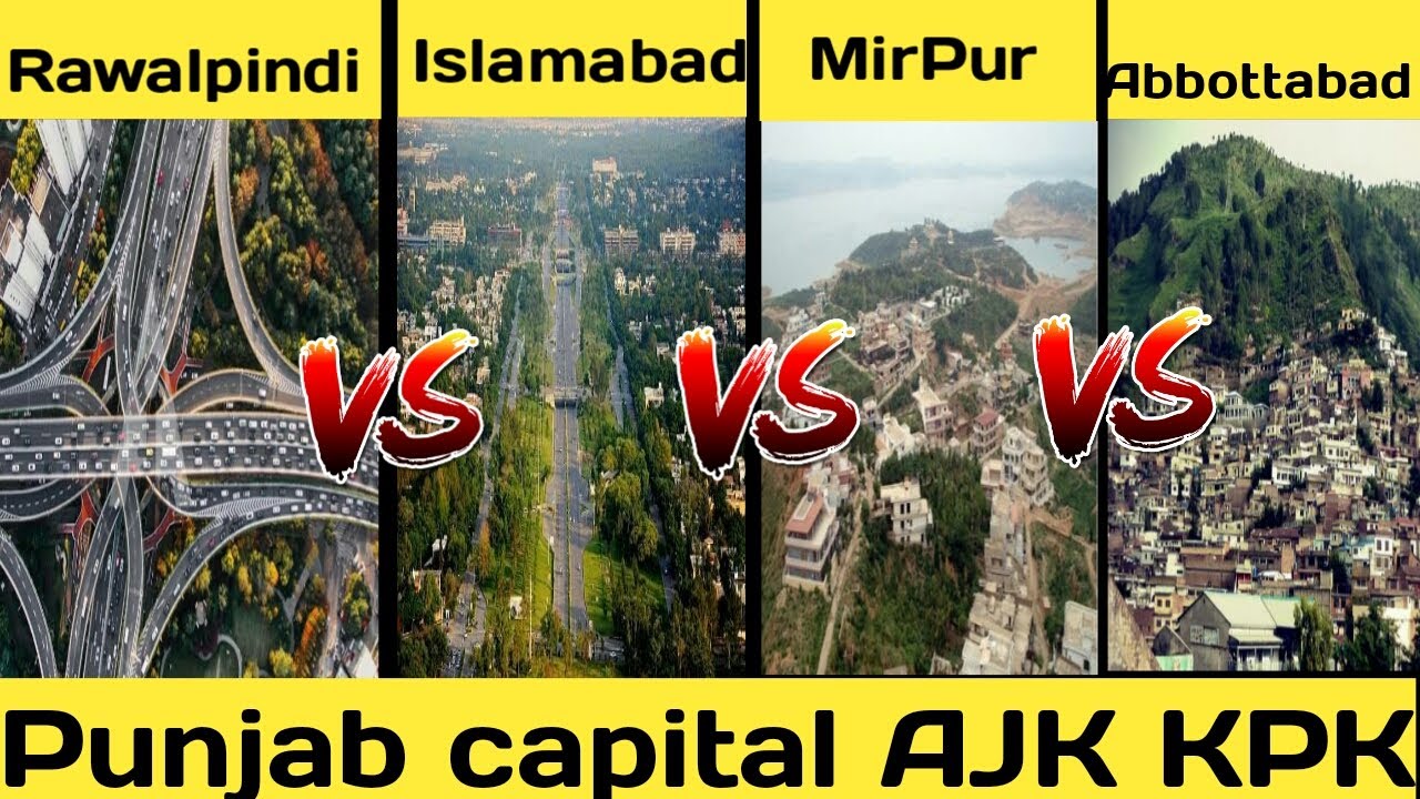 Rawalpindi vs Islamabad vs Mirpur vs Abbottabad full city comparison based on facts 69/69 jahaz mode