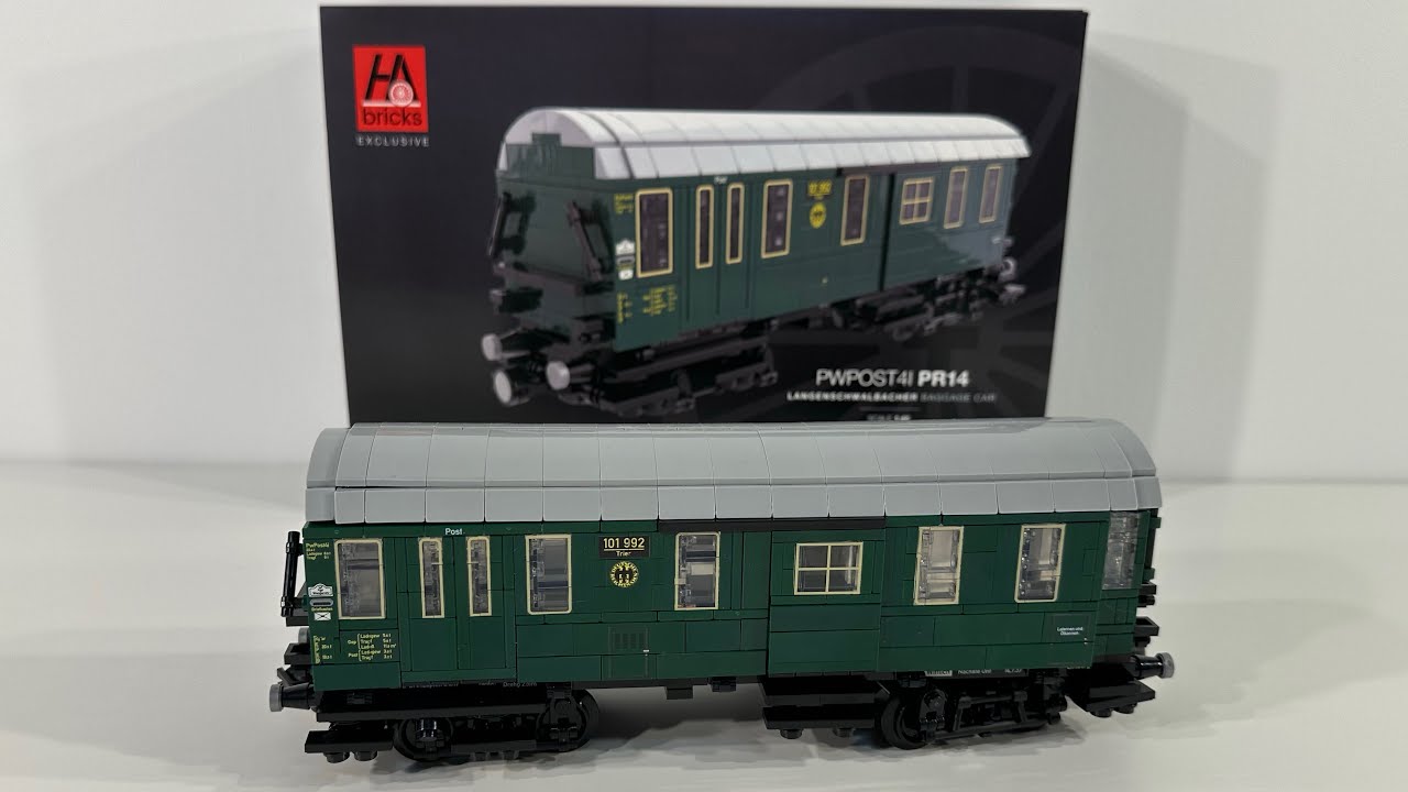 LEGO Trains - HA Bricks Baggage Car (PWPOST4i PR14) Set Review