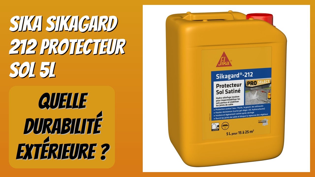 AVIS (2026) : SIKA Sikagard 212 Protecteur Sol 5L. DÉTAILS