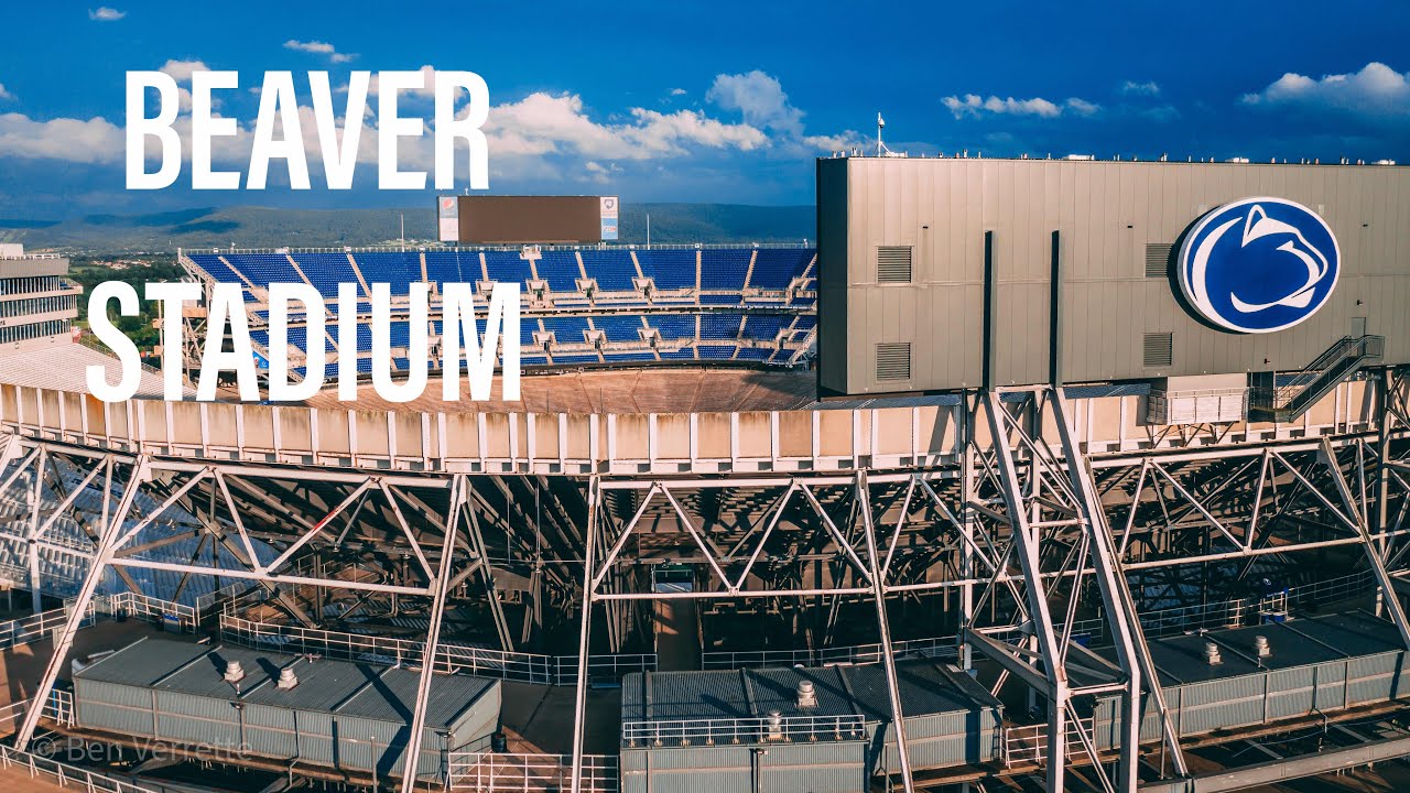 Outside Beaver Stadium by Drone