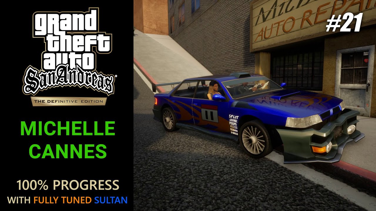 GTA San Andreas Definitive Edition - Michelle Cannes Girlfriend (100%) [1440p]