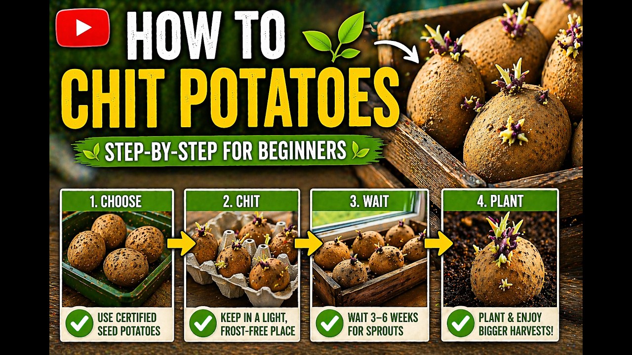 🎥 ✅ 🥔 How to Chit Potatoes 🌱 | Step-by-Step Demonstration for Beginners |