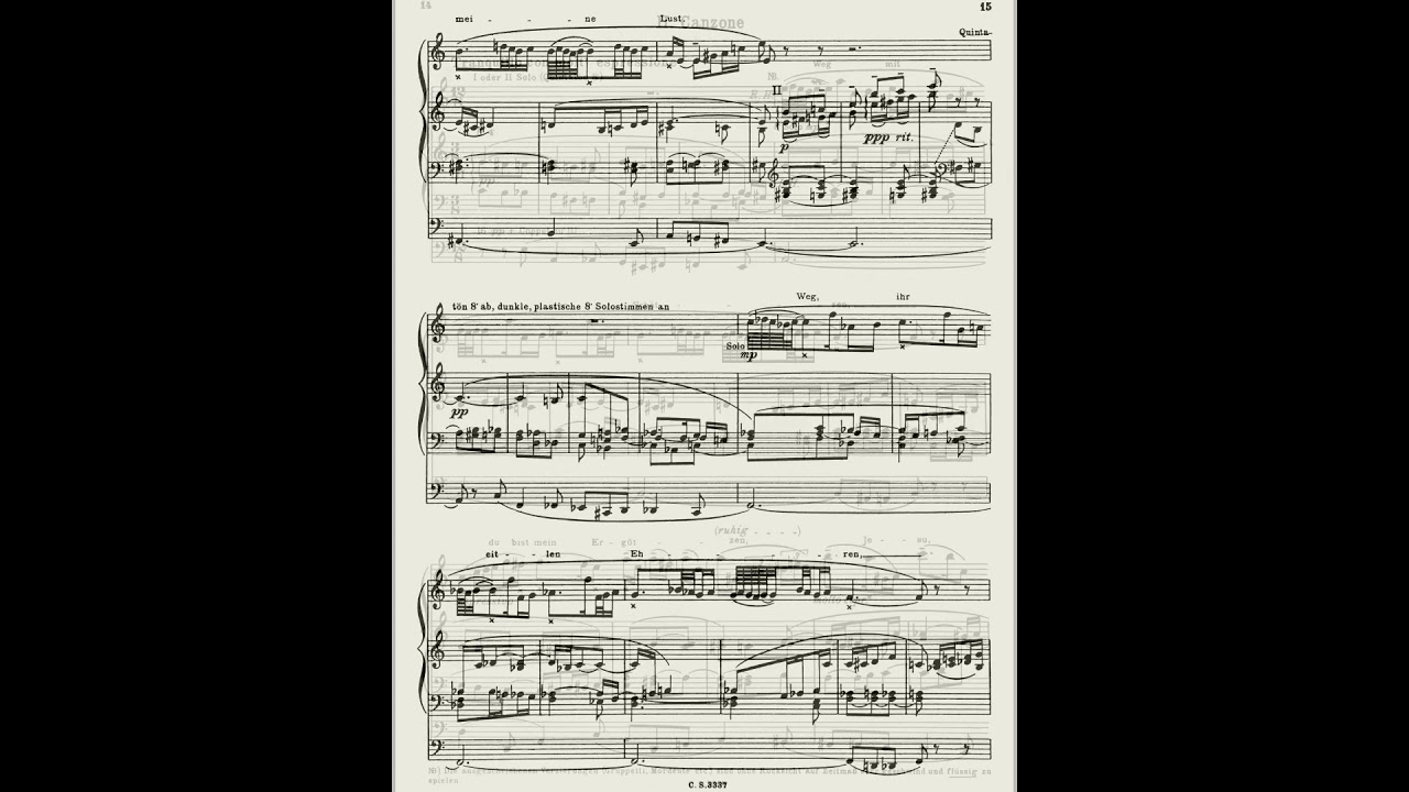 “Jesu, meine Freude” - Symphonischer Choral op. 87 n. 2 (S. Karg-Elert)