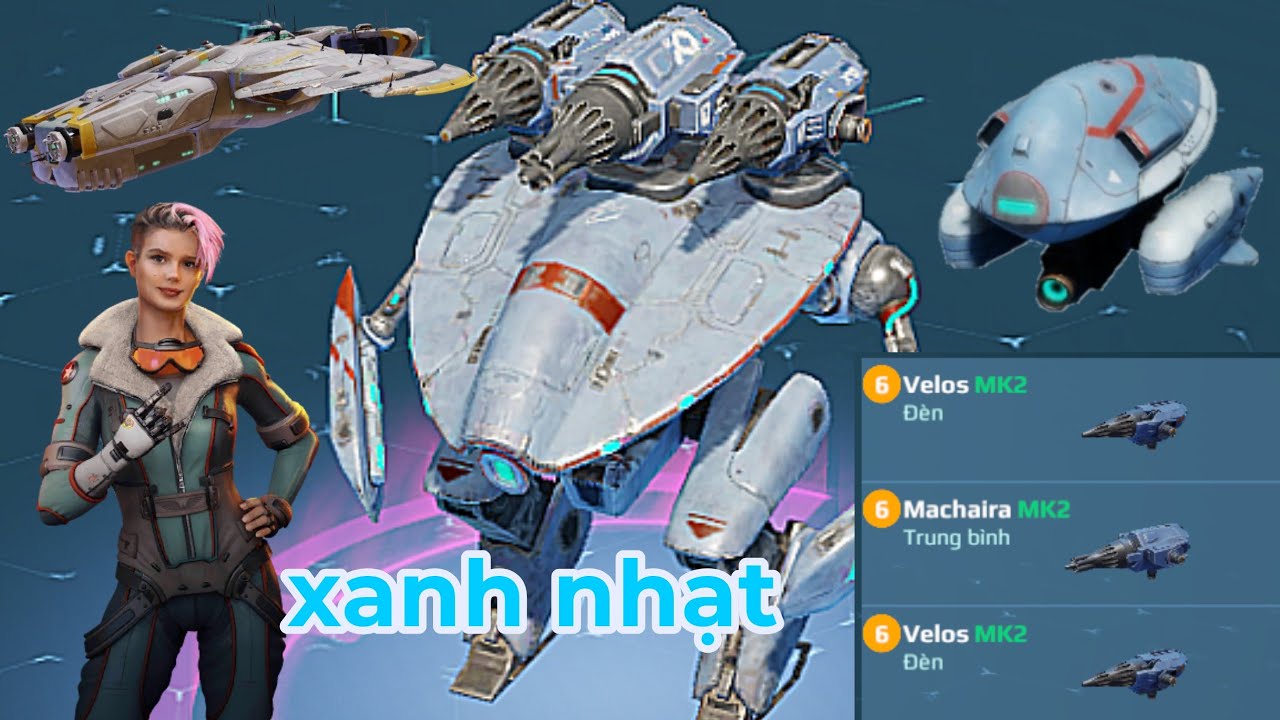 [War Robots] Mender mặt xanh v&agrave; v&aacute;n cờ thực tế