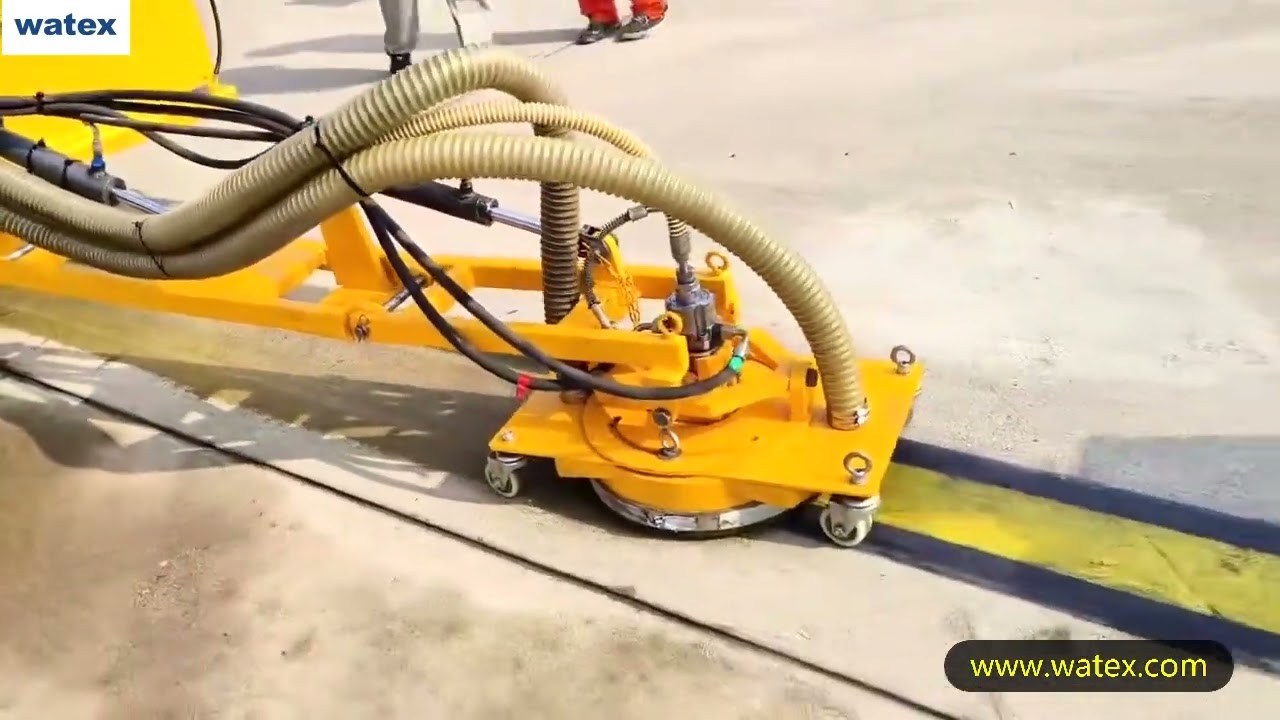 Road marking removal with high pressure water jetting/ hydro blasting /WATEX