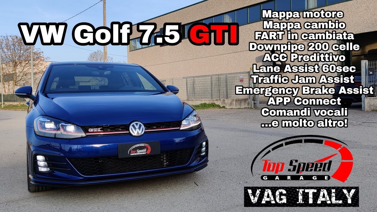 VW Golf 7.5 GTI 2020 2.0 TSI +300cv Attivazioni varie e preparazione motore by topspeedgarage.it