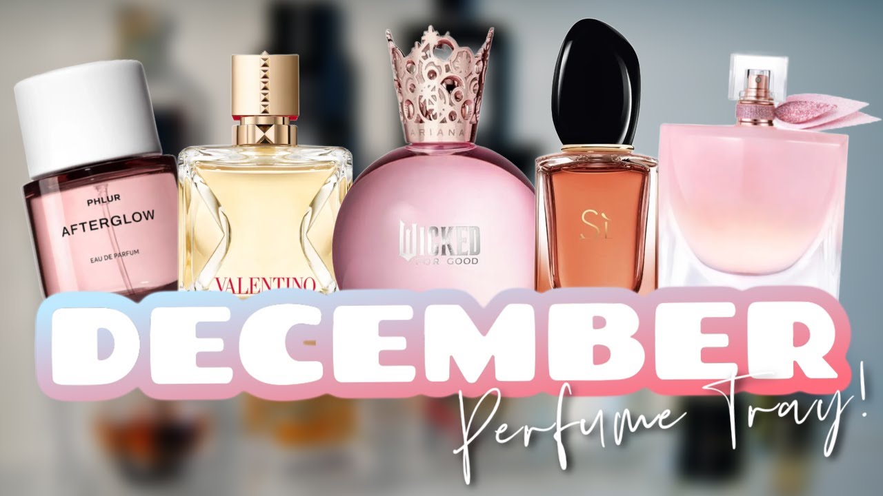 DECEMBER PERFUME TRAY!✨ | PERFUMES I WILL BE WEARING THIS MONTH! | AMY GLAM