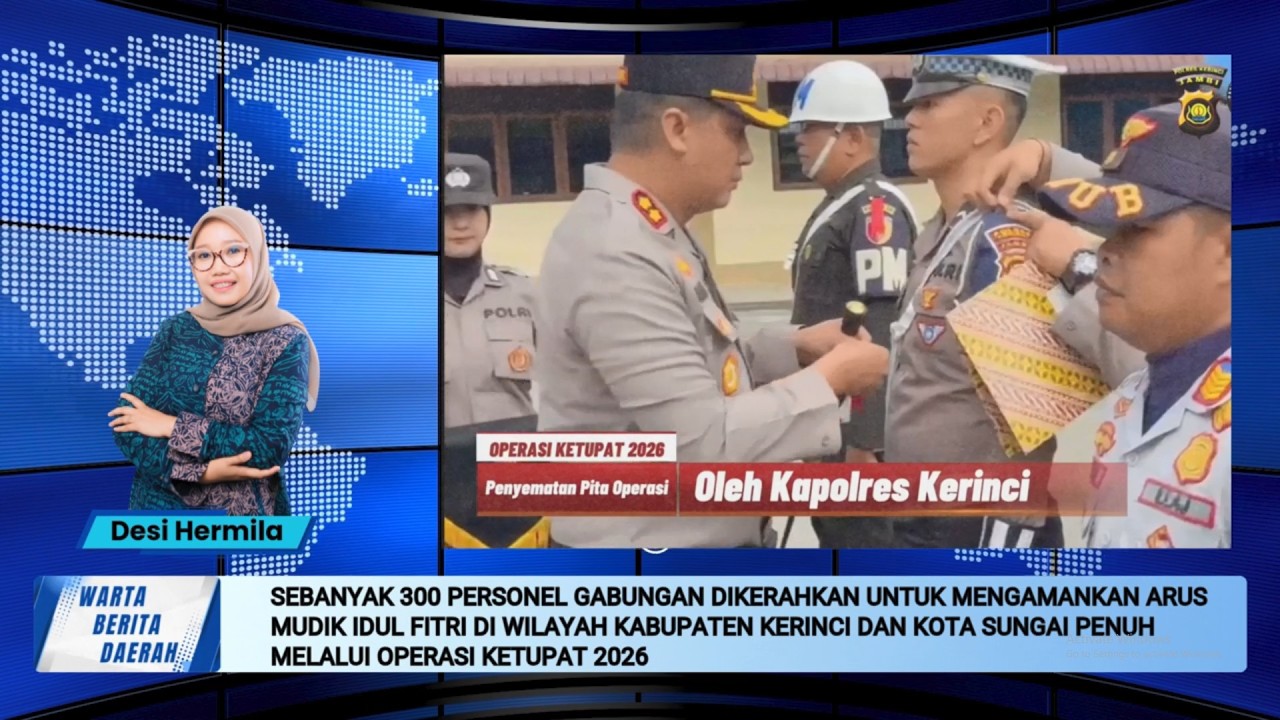 [BERITA] WBD – 300 Personel Amankan Mudik di Kerinci–Sungai Penuh pada Operasi Ketupat 2026..