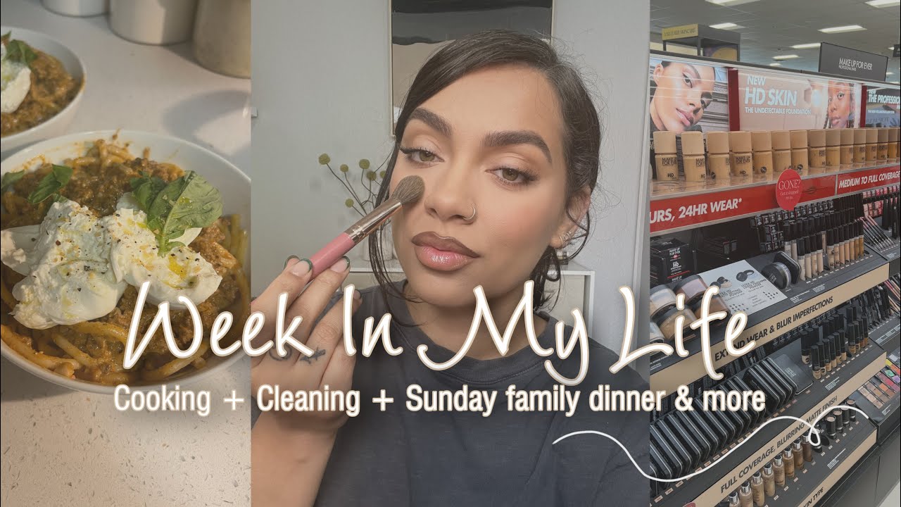WEEK IN MY LIFE : COOKING + CLEANING + SUNDAY FAMILY DINNER & MORE | MYESHA POLNETT
