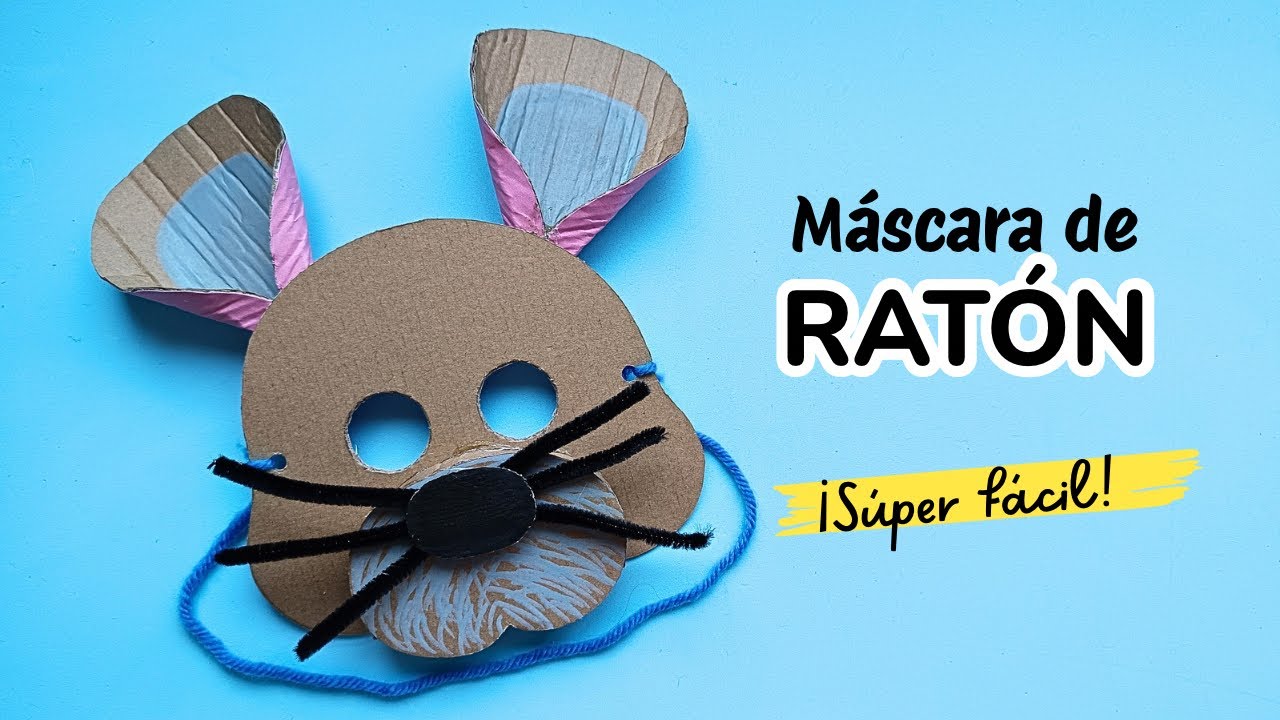 Cómo hacer una máscara de cartón de ratón