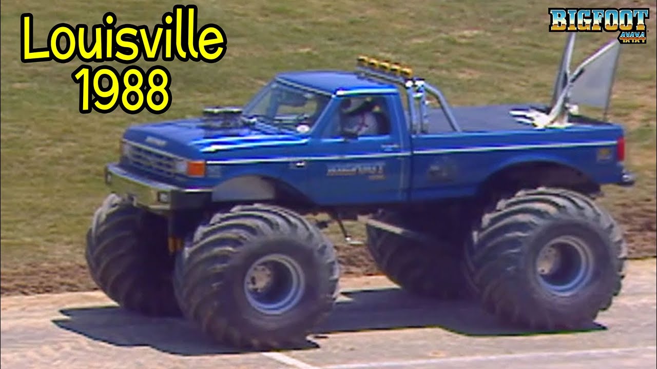 Фигура 8, автодром Louisville Motor Speedway, 1988 г. — BIGFOOT 4 Rich Hooser — грузовик-монстр B...