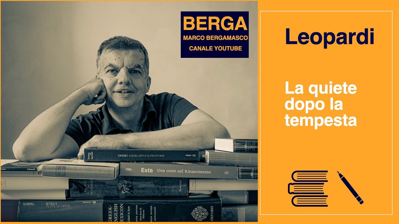 Leopardi, La quiete dopo la tempesta