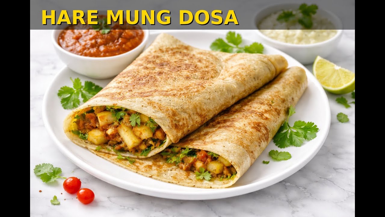 Hare Mung ka Dosa | Healthy & Protein-Rich Breakfast | Amrita Kitchen