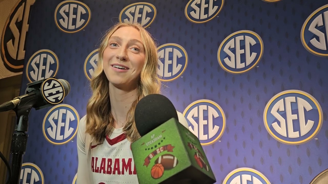 Karly Weathers G Alabama SEC 🏀 Media Days 10.14.25 