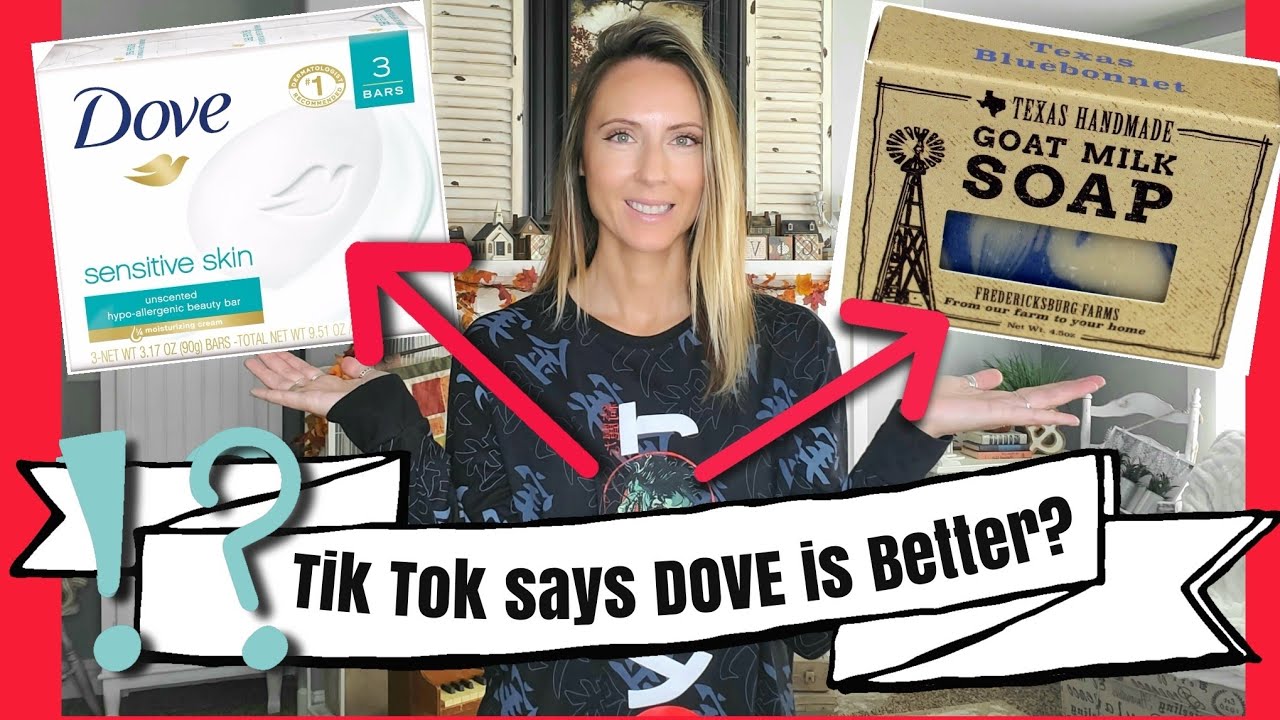 Dove Bar Soap vs. Goat Milk Soap! Which one would you choose?? 🤔