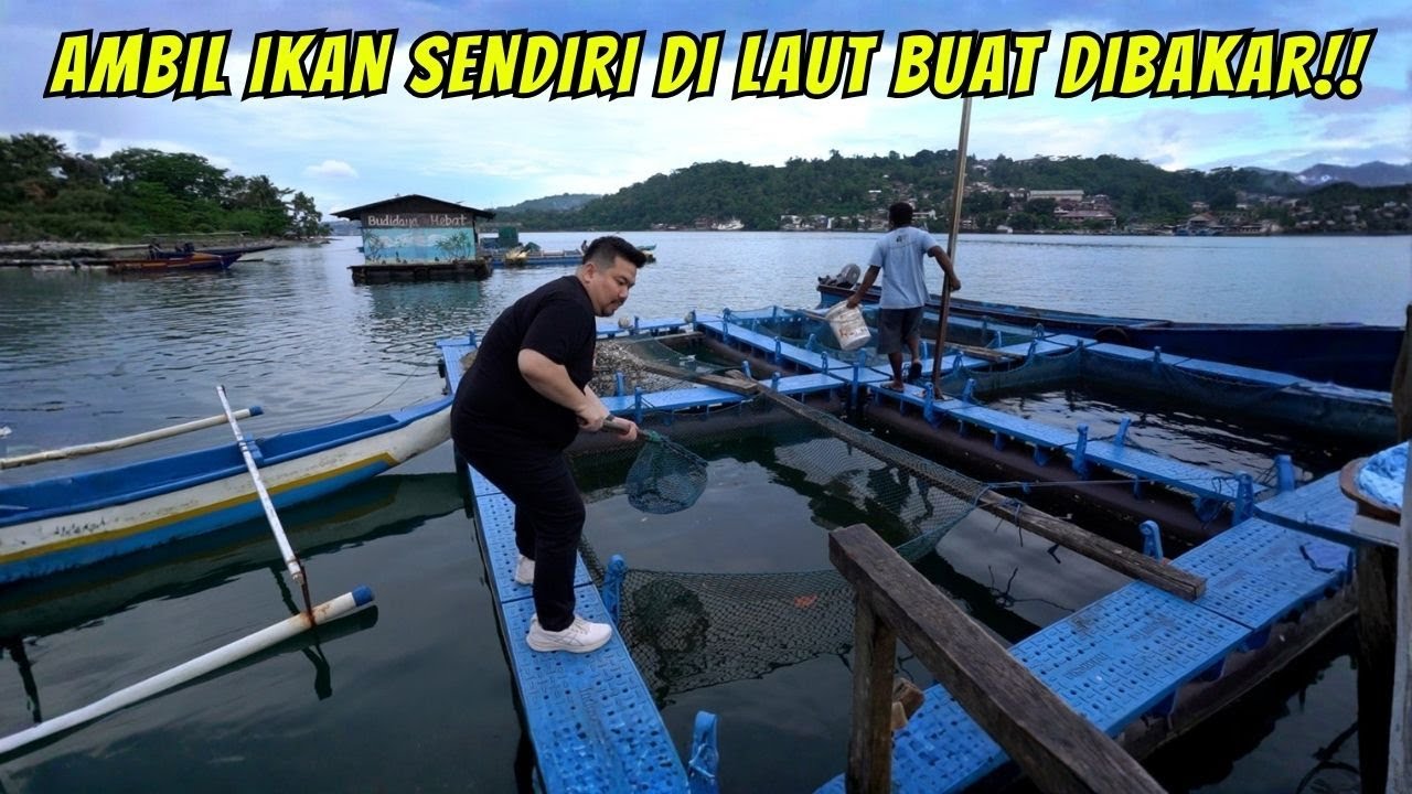 SERU BANGET NANGKAP IKAN SENDIRI DI TELUK AMBON BUAT DIBAKAR!!