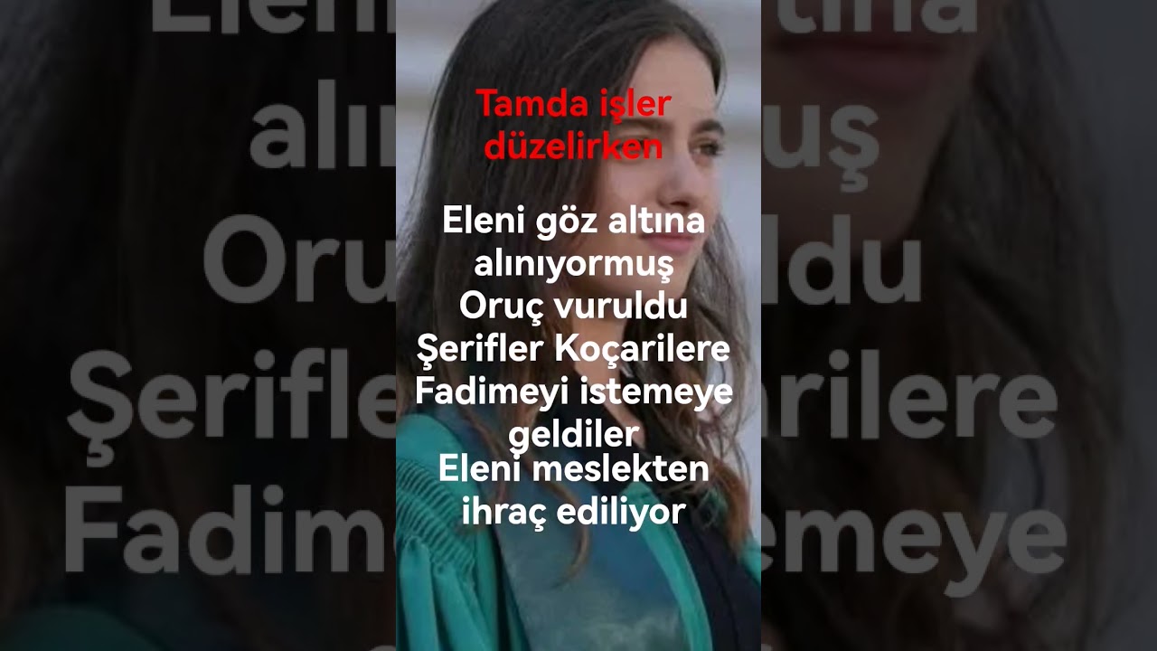 Tamda düzeliyor işler derken 