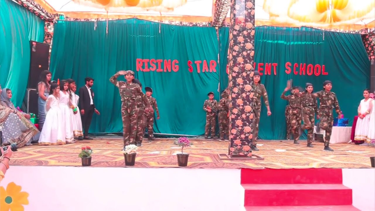 Patriotic Theme Act | Indian Army Dance | 14 February Pulvama Attack | #dance #school #youtube