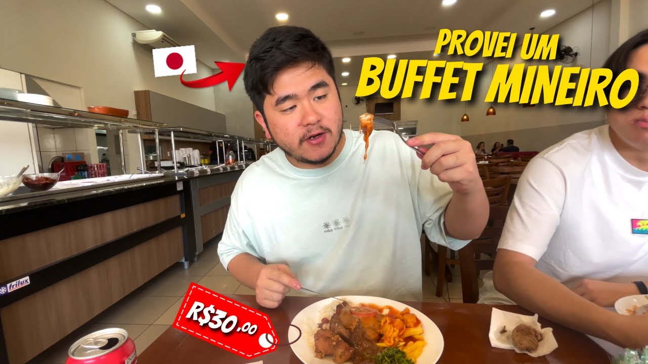 JAPON&Ecirc;S PROVANDO COMIDA MINEIRA PELA PRIMEIRA VEZ