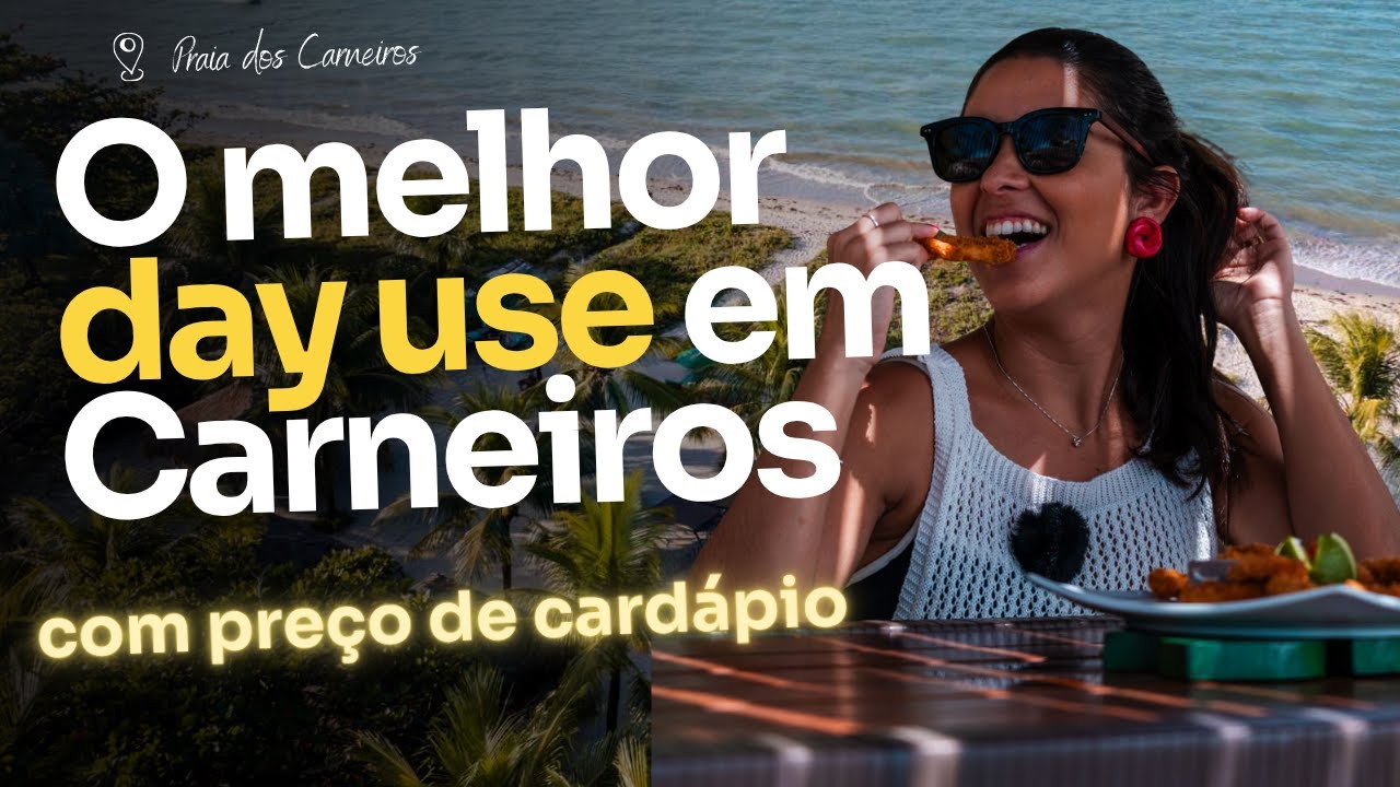 Encontrei o day use PERFEITO na Praia dos Carneiros! Restaurante Jobar