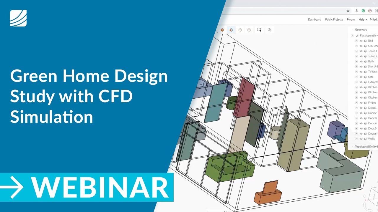 Green Home Design Study with CFD Simulation